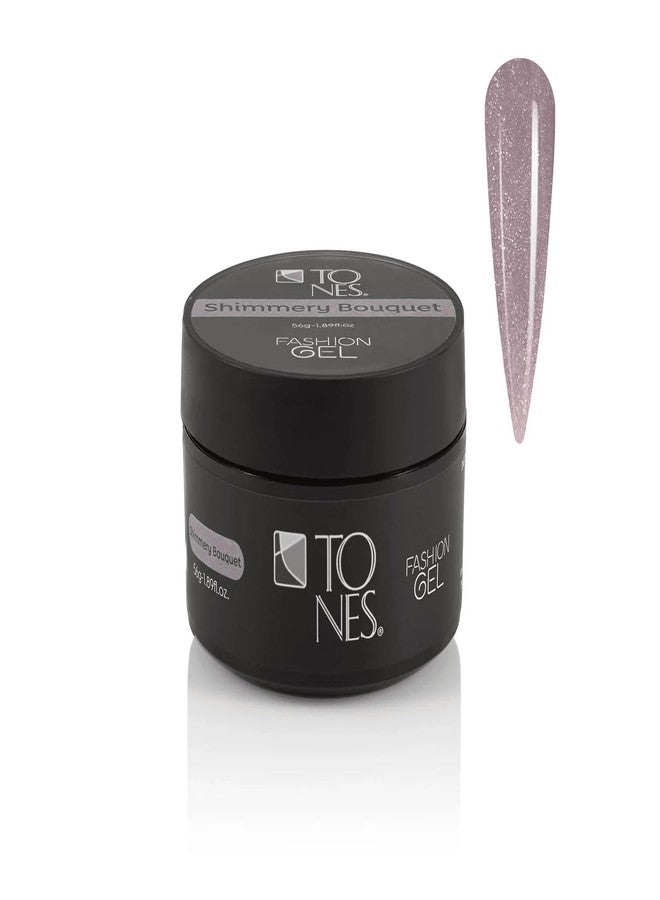 TONES Fashion Gel - Premium, Long-Lasting LED or UV Poly Nail Gel - 7-Free - Quick-Curing Nail Art and Nail Design Overlay or Nail Sculpting - (1.89 Oz, Shimmery Bouquet) - Image 1